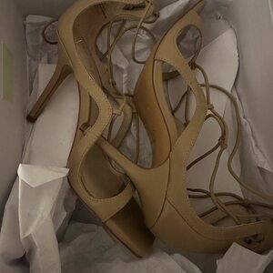 Reiss Tan High Heeled Sandals